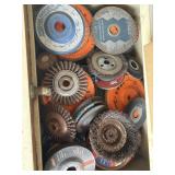 Lot of assorted wheels for grinding, etc.