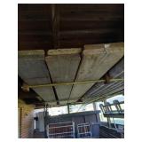 Lot of planks on back porch 2x10s and 2x12s