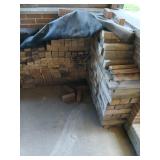 Firewood on back porch and in coal bin