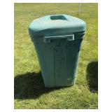 Green Trash Can
