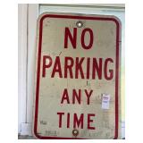 No Parking sign