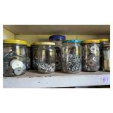 Shelf lot of screws and washers