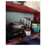 Shelf lot of gutter parts