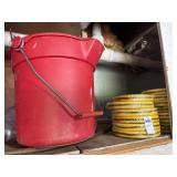 Red Bucket & Straps