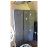 6 Metal Lockers NO CONTENTS