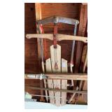Vintage wooden sled