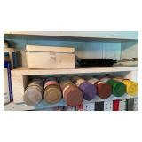 Shelf of lubricant, Allen wrenches, primer, etc.
