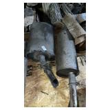 2 exhaust mufflers