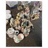 Lot of Angels and Glassware