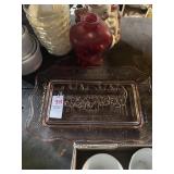 Pink Depression Glass Tray