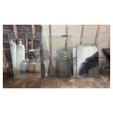 Lot of Assorted Glass Mirrors and Pieces