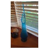 Fenton Colonial Blue Hobnail Swung Glass Vase