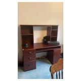 Wooden Computer Desk and File Cabinet NO OTHER