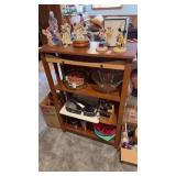 Tiered Wooden Rack. No contents