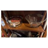 Glass Bowl & Chip and Dip Set