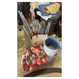 Buckets and Tent Pipe