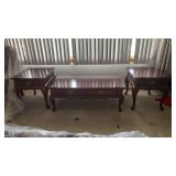 3 Pc Wooden Nice Coffee Table and End Table Set