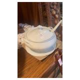 Vintage white Cordon Bleu tureen