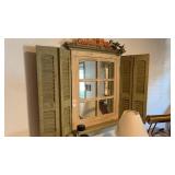 Window style wall mirror decoration