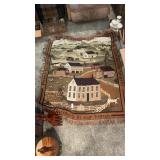 Cottage Farm Woven Tapestry Blanket