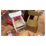 2 Small Wooden Chairs
