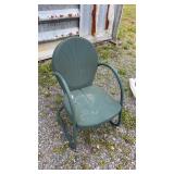 Vintage Green Metal Chair