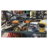 Shelf Lot of Screwdrivers and Tools