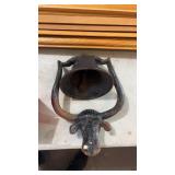 Cast Iron Bull Dinner Bell