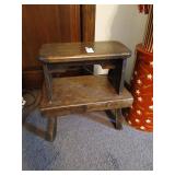 Pair of wooden step stools