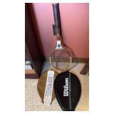 Vintage Wilson Tennis Racket & covers