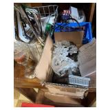 Lot of Misc Hangers, Lights, Candlestick,