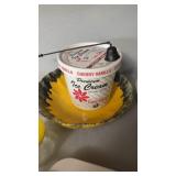 Sani-Dairy Ice Cream Tub & Bowl