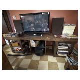 Multi Shelf Wooden TV Stand *NO CONTENTS* 97.5 X