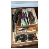 Drawer of Flatware and Knives