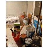 Lot of misc cleaners and paint