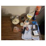 Alarm clock & misc items