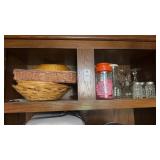 Baskets, Salt and Pepper Shakes, and other items