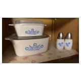 CorningWare Casserole Set w/ Salt and Pepper