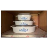 CorningWare casserole dishes Blue Cornflower