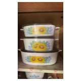 CorningWare casserole dishes