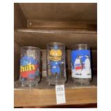 Vintage Glasses - Diet Pepsi, Pepsi and