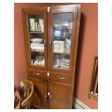Wooden Cabinet 30 X 11.5 X 68 in *NO CONTENTS*
