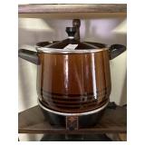 Vintage West Bend Brown Slow Cooker with Base