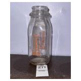 Vintage Machtleyï¿½s Dairy Glass Milk Bottle