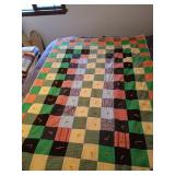 Hand made quilt 51" x 77"