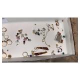Costume rings and earrings