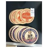 Lot of Samuel Adams and Schaefer Beer Coasters