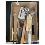 Flat of Various Kitchen Utensils - Including