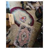 Throw rugs oval rug was home made