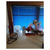Lot of misc candleholders and decor